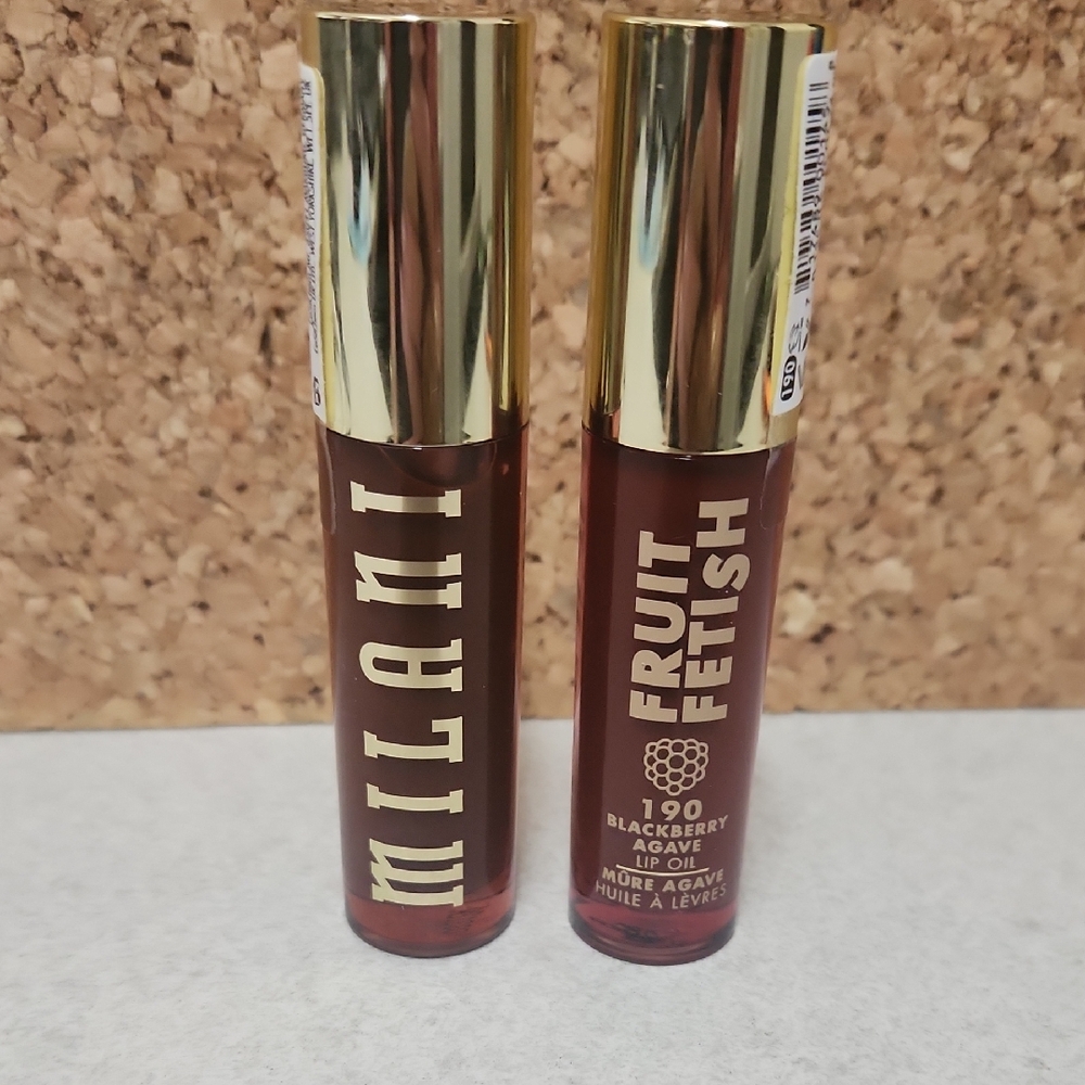 Milani Fruit Fetish Lip Oil Duo, Blackberry Agave & Coco